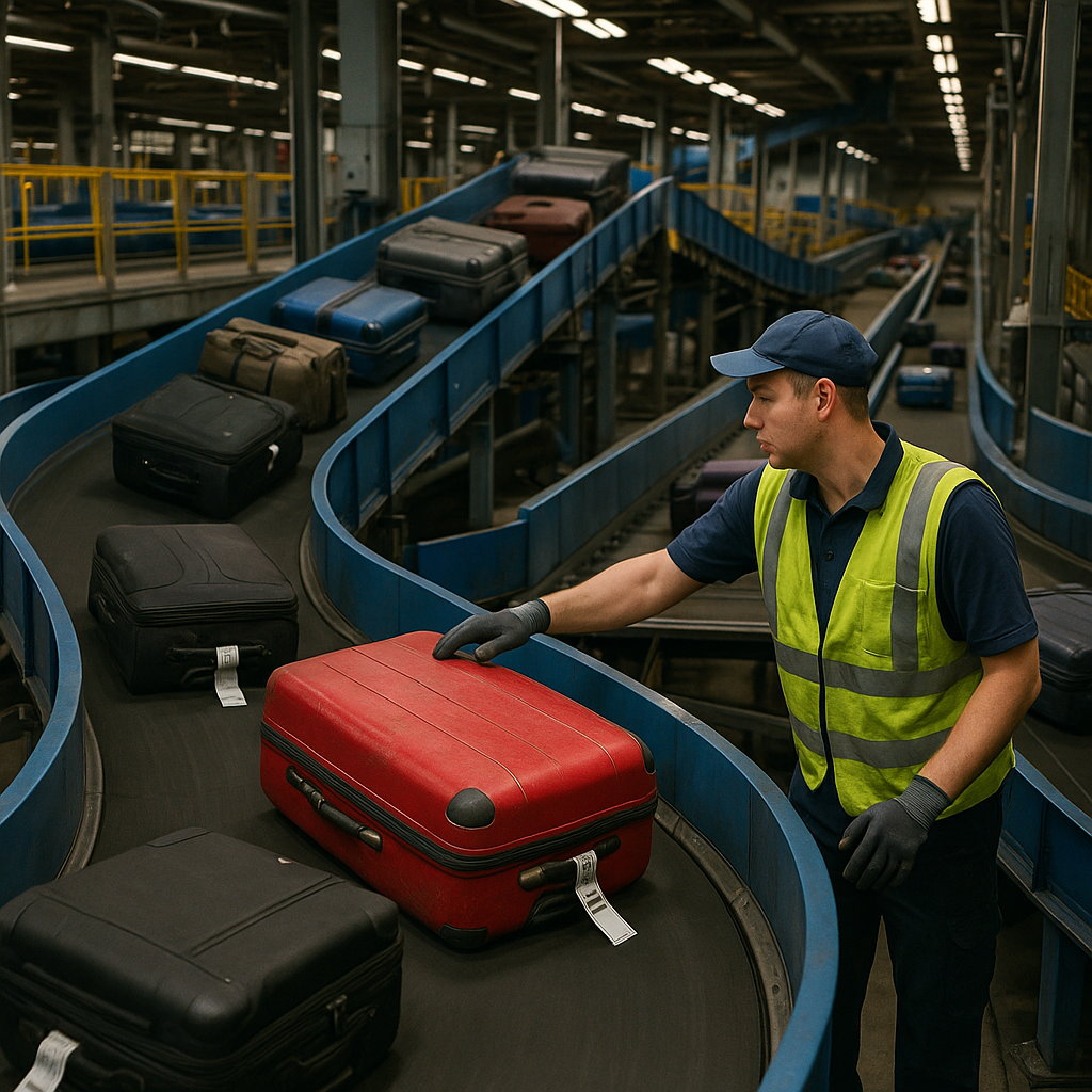 Co dzieje się z bagażem po odprawie? Kulisy pracy sortowni na lotnisku.