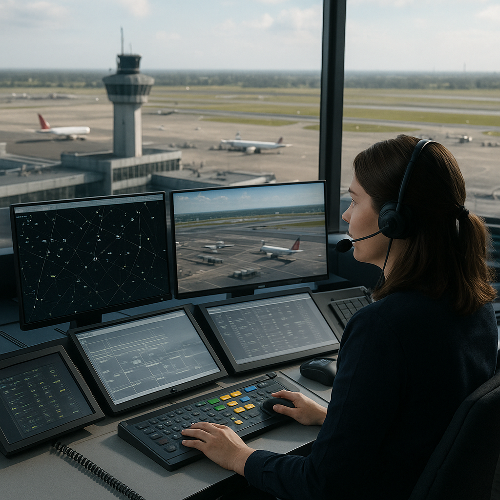 Jak zarządza się ruchem lotniczym – rola wieży kontroli lotów.