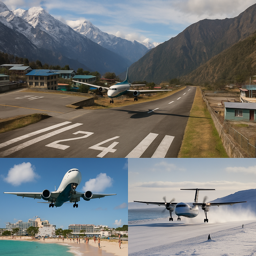 Lotniska w trudnych lokalizacjach – Himalaje, Karaiby, Arktyka.