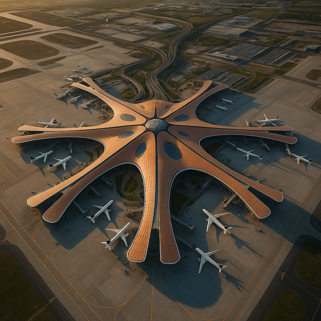 Najbardziej spektakularne lotniska budowane w XXI wieku.