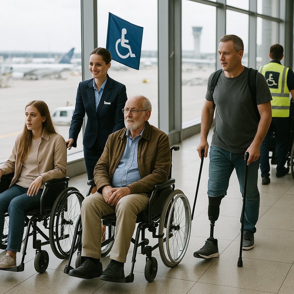 Jak lotniska dostosowują się do potrzeb osób z niepełnosprawnościami.