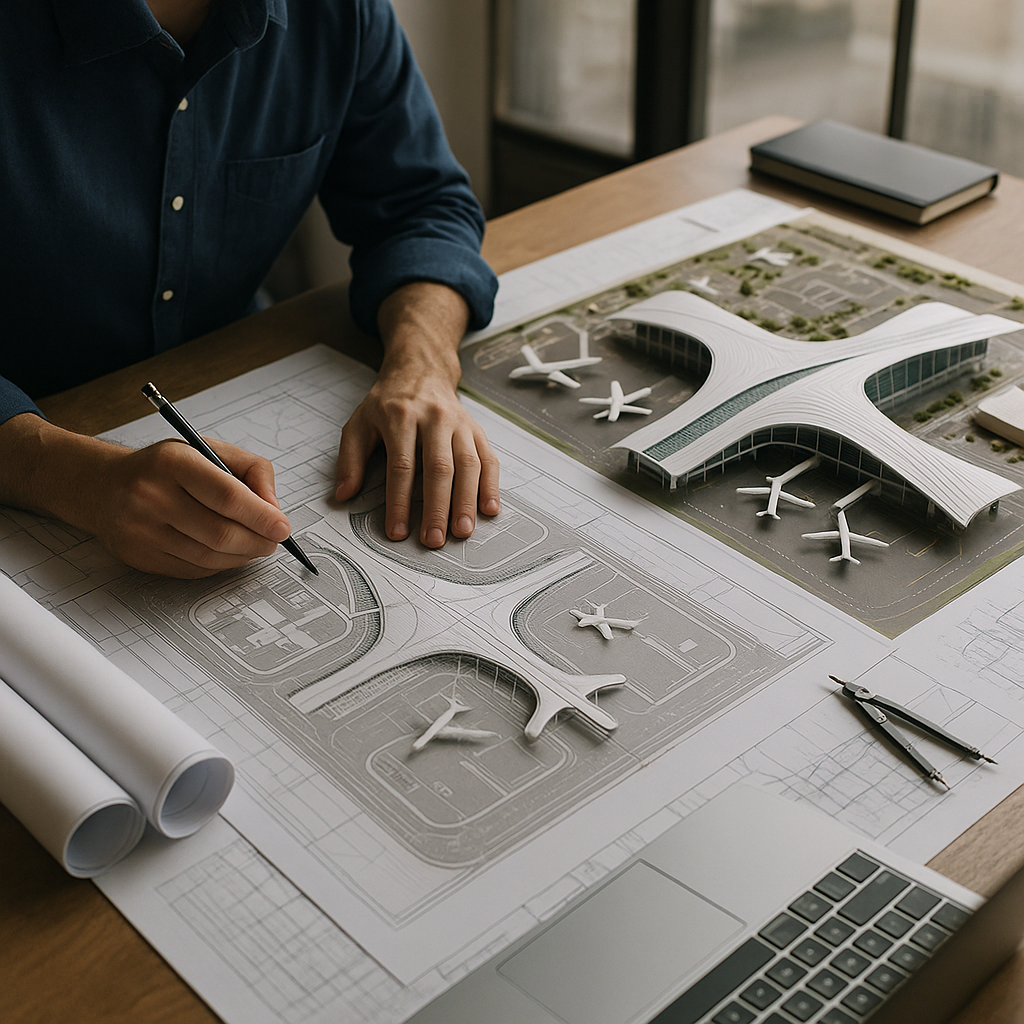 Jak wygląda proces projektowania nowego terminala lotniczego.