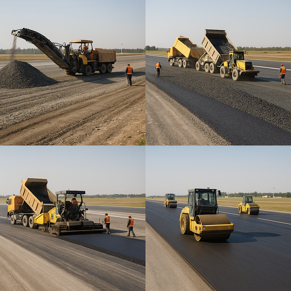 Jak wygląda proces rozbudowy pasa startowego krok po kroku.