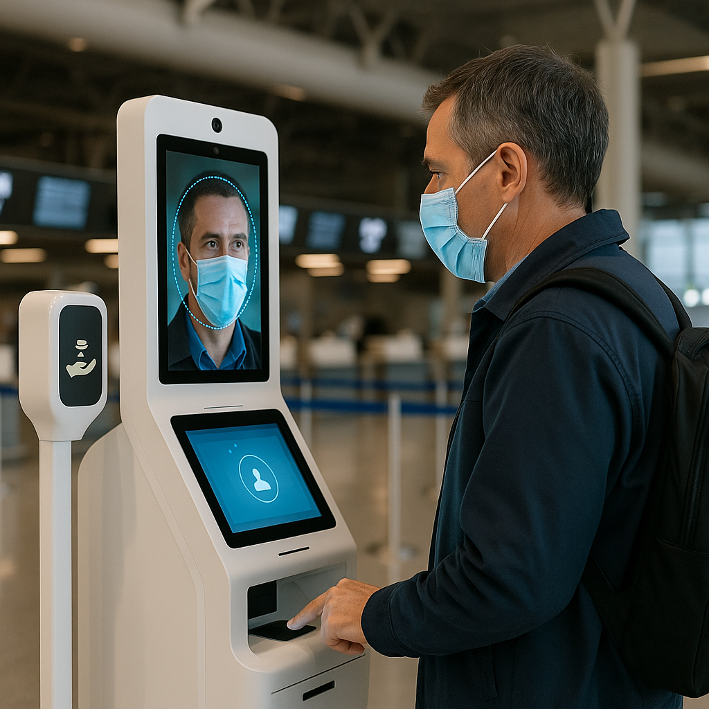 Jak lotniska wprowadzają technologie bezdotykowe i biometryczne.