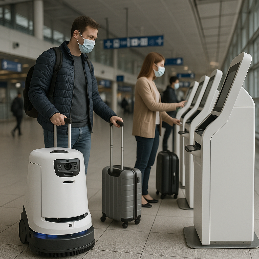 Jak pandemia przyspieszyła automatyzację lotnisk.