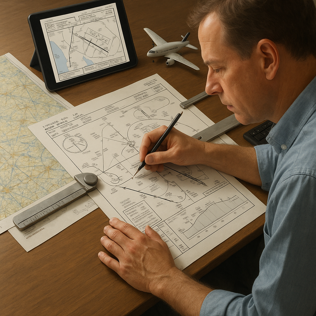 Jak powstają mapy podejść i procedury lotniskowe.