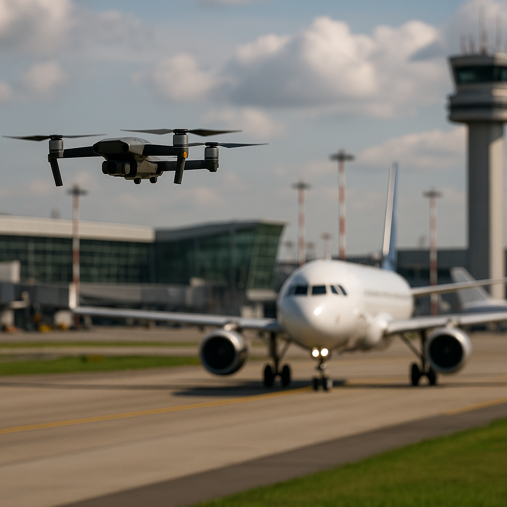 Jak rozwój dronów wpływa na funkcjonowanie portów lotniczych.