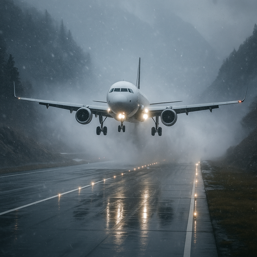 Lądowanie w ekstremalnych warunkach – lotniska o najtrudniejszym podejściu.