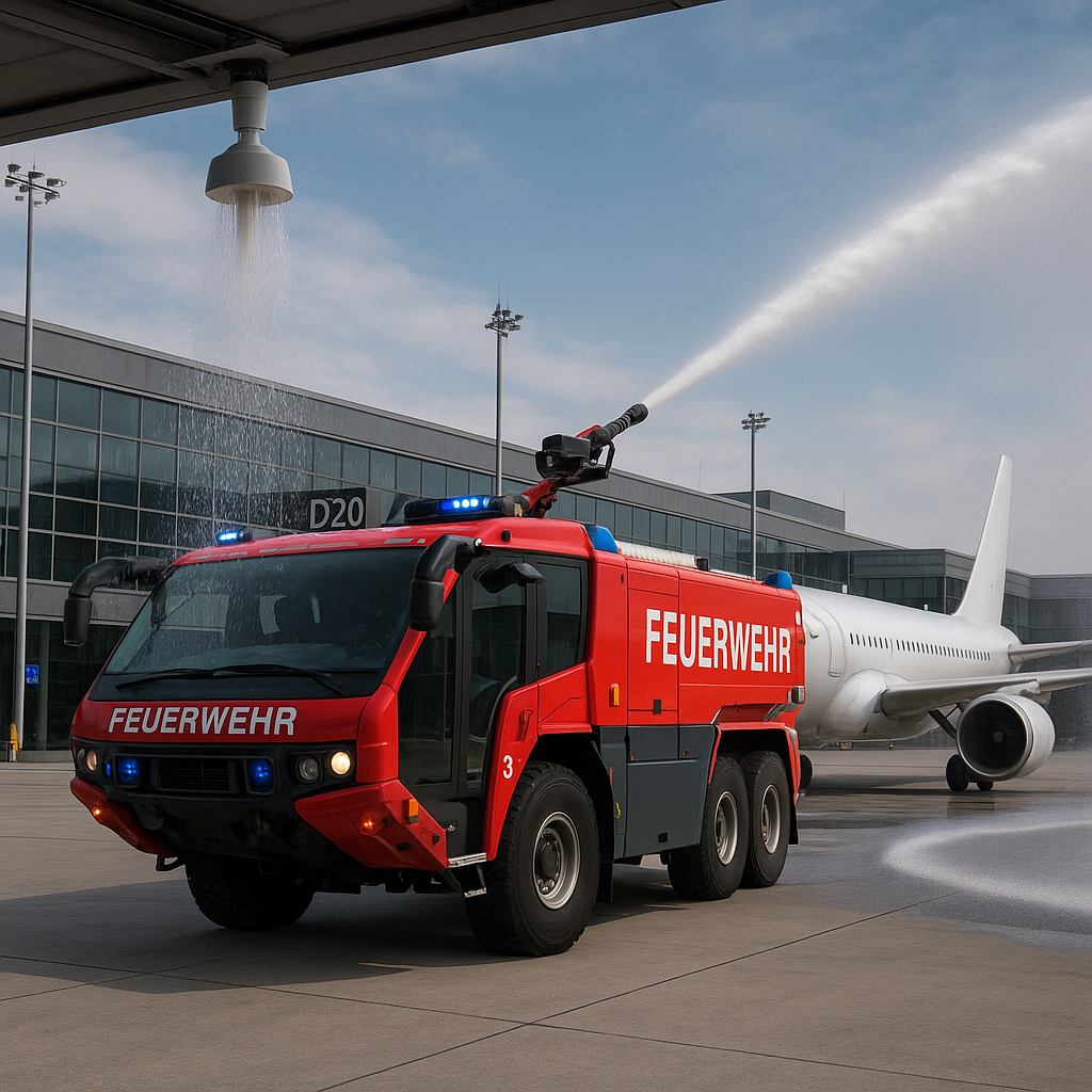 Jakie nowoczesne systemy przeciwpożarowe stosuje się na lotniskach.