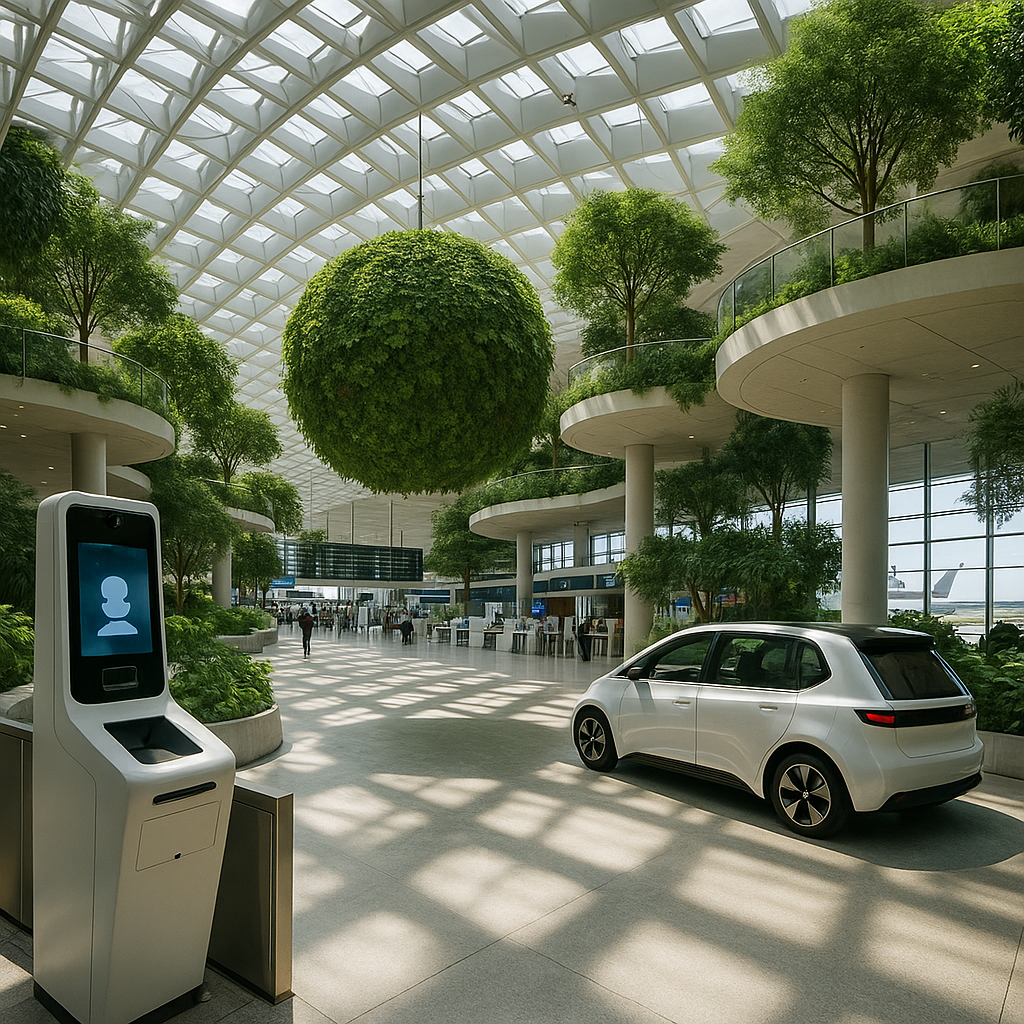 Najbardziej innowacyjne lotniska świata – gdzie technologia spotyka ekologię.