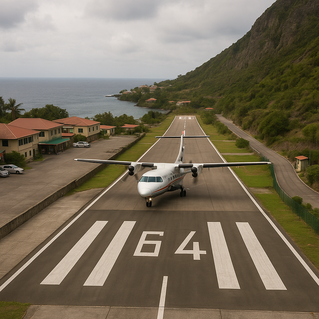 Najmniejsze lotniska świata, na których lądują regularne samoloty pasażerskie.