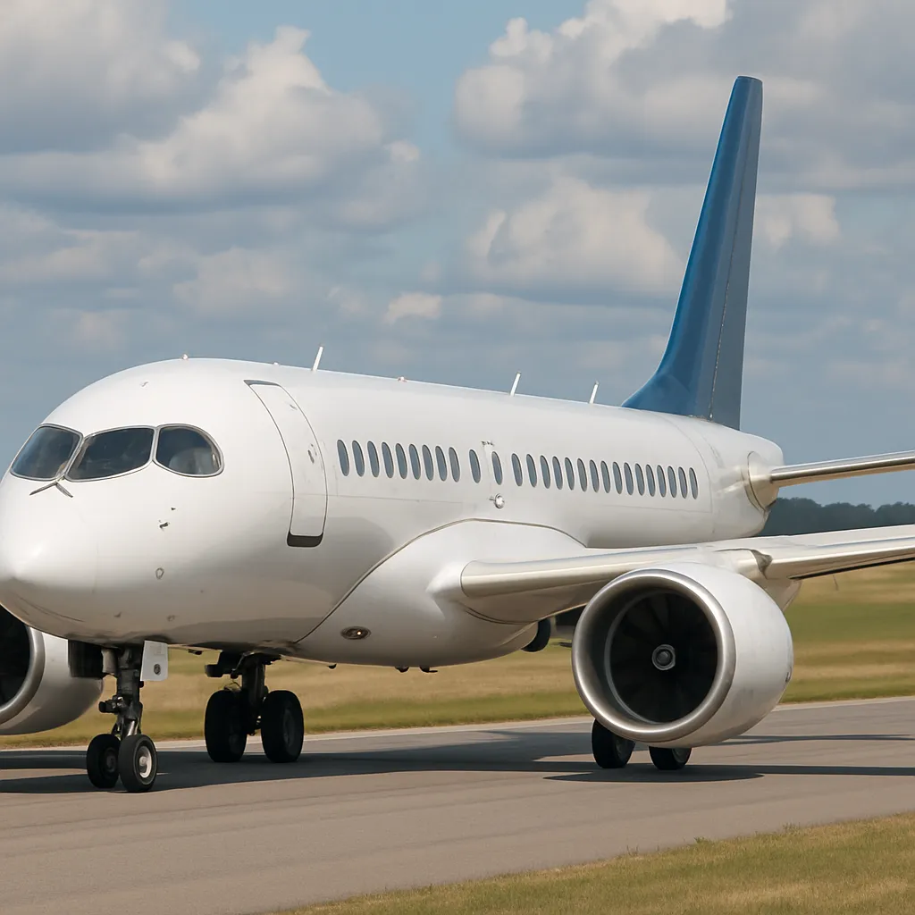 Samolot – Bombardier CS100 (wczesna nazwa A220-100)
