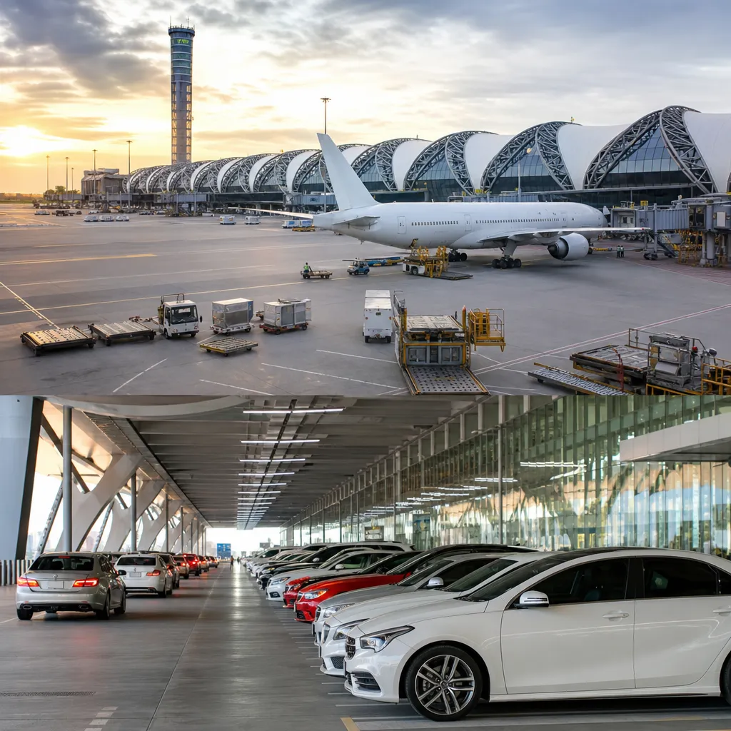 Lotnisko Bangkok Suvarnabhumi – parking i wynajem samochodu